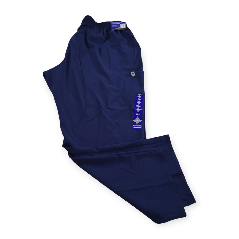 Scrubstar Premium Performance Navy Blue Scrub Pants 3XL Straight Leg WM04B121A - Picture 11 of 11